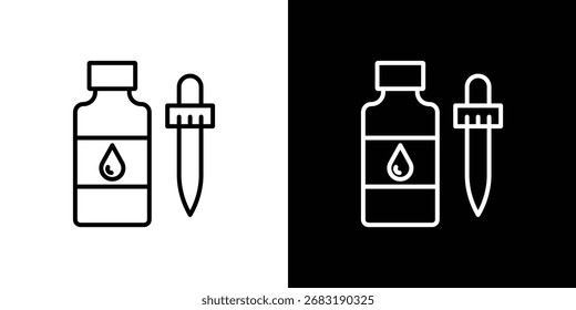 Icono de aceites esenciales. Gráfico de Vector. EPS 10