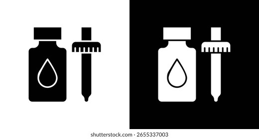 Coleção de símbolos de ícone de óleos essenciais. Ilustração de stock de vetor plano.