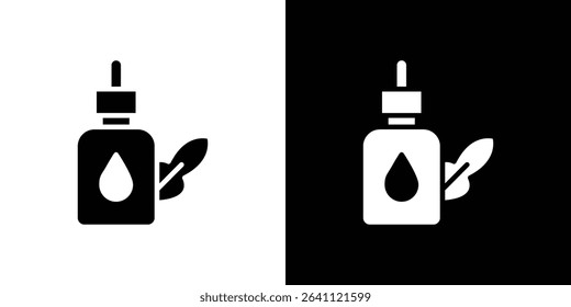 Essential oils icon symbols. Vector illustration.