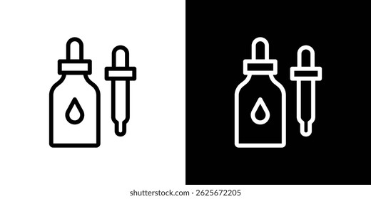 Coleção de vetores de ícone de óleos essenciais. ilustração de sinais de vetor