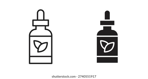 Essential oils icons for graphic design, logo, Web site, social media, UI, mobile app, vector illustration