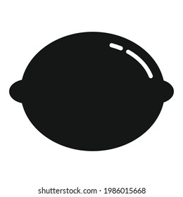 Icono de limón de aceites esenciales. Ilustración simple del icono del vector del limón de aceites esenciales para el diseño web aislado en fondo blanco