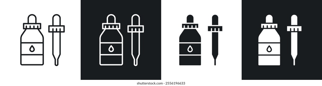 Essential oils linear icon set for app, and web design.