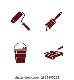 Essential painting tools for professional or DIY home improvement tasks.