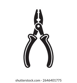 Essential Pliers Silhouette Tool Icon for DIY Projects and Professional Craftsmanship