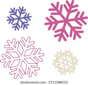 Conjunto esencial de íconos de copo de nieve que proporcionan estilos sólidos y de contorno perfectos para App, Diseños web o proyectos de marca estacionales que necesitan una sensación invernal nítida. Transmite al instante frío y frescura.