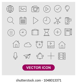 Essential Set Vector Icons