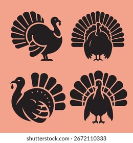 Essential Thanksgiving Turkey custom vector with EPS file