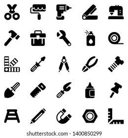  Essential Tools Icon Set (Black Series)