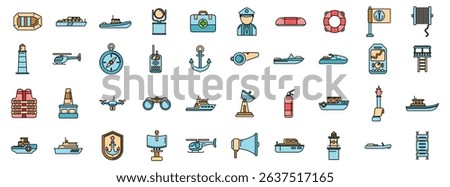 Essential tools and vehicles employed by coast guard, including boats, helicopters, communication devices, and rescue gear, ensuring safety at sea
