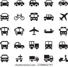Essential Travel Items Icon Pack