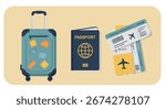Essential Travel Items for Your Next Adventure Including Luggage Passport and Boarding Passes for a Smooth Journey