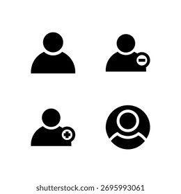 Essential UI Icon Set - Elementos de Perfil de Usuario y Gestión de Cuentas