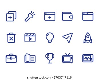 Essential UI icons for modern web design and app development, delivering sleek user interface elements for a professional digital experience, fresh look