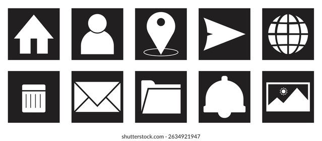 Essential ui icons for web and mobile design