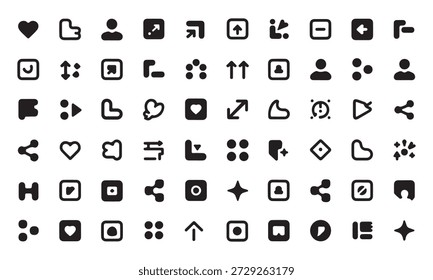 Essential UI- und Multimedia-Symbole - Web-, App- und Interface-Symbole