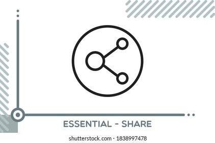 Essential Vector Icon Share Data