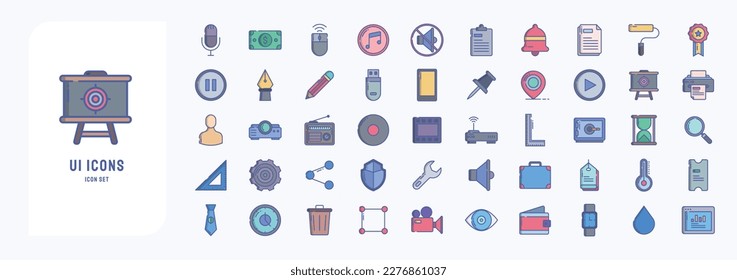 Essential and web icon, including icons like Note, Mic, Money, Music and more