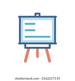 Essential Whiteboard Flat Icon Illustration