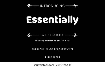 Essentiallyfont modern bouncy typeset, lively friendly alphabet. Playful cheerful letters in Los Muertos Mexican style for menus, labels, signage, ads, crafts and comic book. Vector typographic design