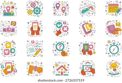 Essentials And Daily Life Illustrations Vector Illustration. Illustration symbol design template for web mobile UI element.