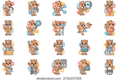 Essentials And Family Routine Illustrations Vector Illustration. Illustration symbol design template for web mobile UI element.