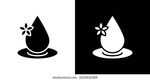 Essentials oil drop icon concept, vector illustration