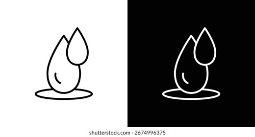 Elementos de design de ícone de gota de óleo essencial para designs gráficos. Ícones de vetor