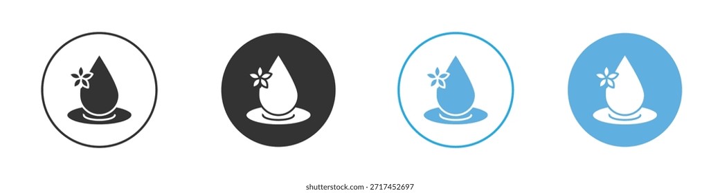 Icono de gota de aceite de Essentials. Plantilla de diseño de iconos gráficos