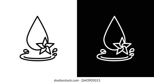 Essentials oil drop icon symbol concept for graphic design, Website, UI. EPS