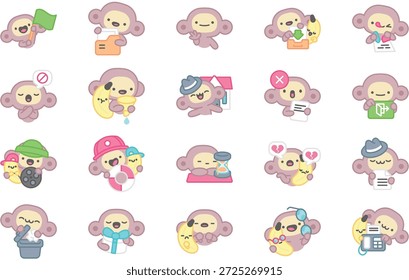 Essentials Stickers And Ui Illustrations. Perfect modern pictogram on editable stroke.