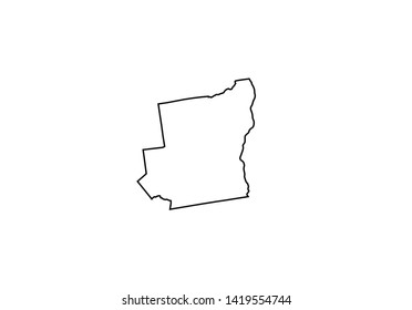 Essex County Outline Map New York Region 