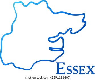 Mapa de gradiente abstracto simple de Essex