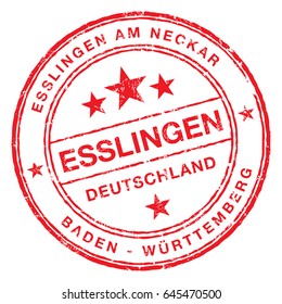 Esslingen Germany rubber stamp