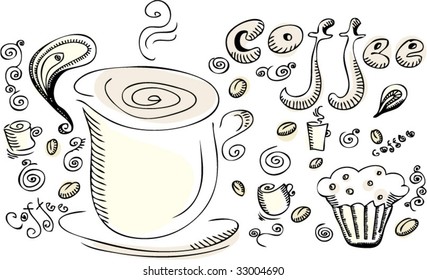 esspresso coffee cartoons esspresso cocoa espresso brown chocolate coffee bean steam food cafe drawn heat cup art cappuccino tea visual detailed graphical acceptance graphic caricature nurture paintin