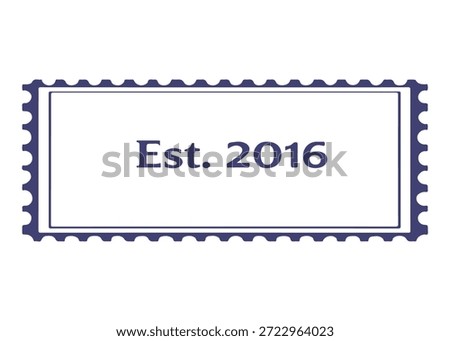 est 2016 postage stamp vector icon on a white background
Vector postage stamp on a white background