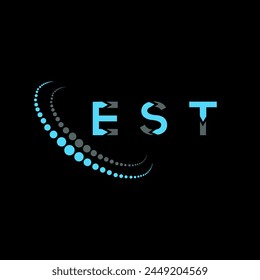 EST letter logo abstract design. EST unique design. EST.
