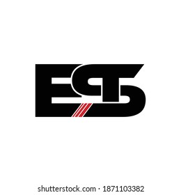 EST letter monogram logo design vector