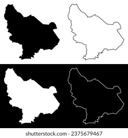 Est region map, administrative division of Burkina Faso. Vector illustration.