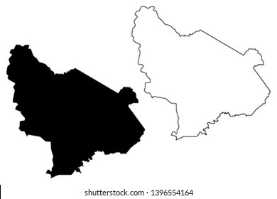 Est Region (Regions of Burkina Faso, Burkina Faso) map vector illustration, scribble sketch Est map