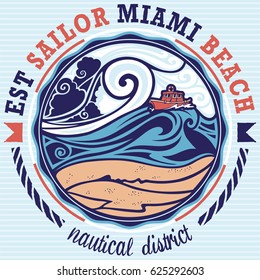 Est sailor miami beach label