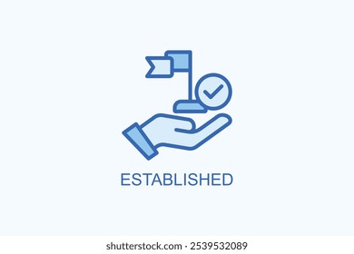 Ilustración de Vector de símbolo establecido o logotipo