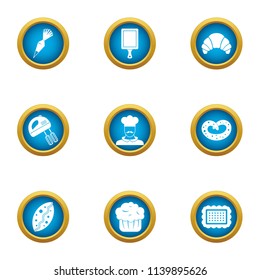 Establishment icons set. Flat set of 9 establishment vector icons for web isolated on white background
