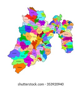 Estado de Mexico map: Mexico City