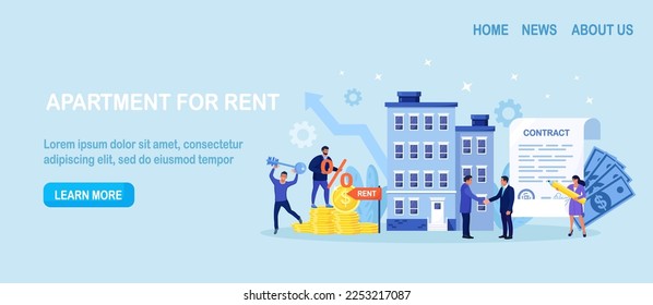 Estate agent and client shaking hands. Home loan or real estate investment. Rent agreement signing. Mortgage concept. People search for apartment to rent or sale, buying residential property