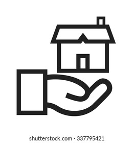 Estate, agent, house icon vector image.Can also be used for housing. Suitable for mobile apps, web apps and print media.