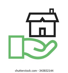 Estate, agent, house icon vector image.Can also be used for housing. Suitable for mobile apps, web apps and print media.