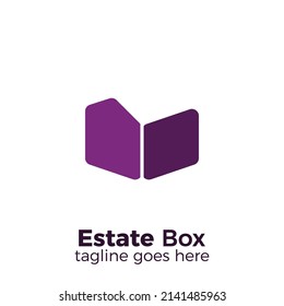  ilustración vectorial del logotipo de caja de propiedades