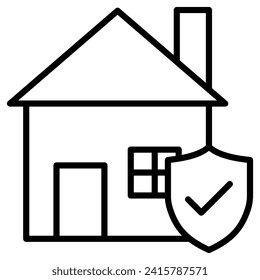 Estate Bulwark icon line vector illustration