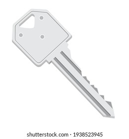 Concepto inmobiliario, clave sobre el fondo aislado. Vector